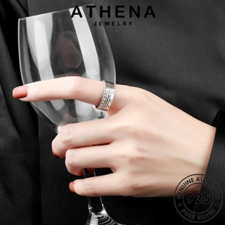 ATHENA JEWELRY Silver เครื่องประดับ แหวน ผู้หญิง ต้นฉบับ เลขโรมันอย่างง่าย เกาหลี 925 แท้ เงิน แฟชั่น เครื่องประดับ R628