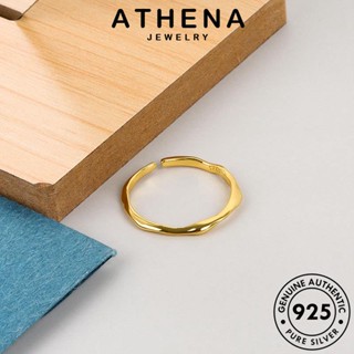 ATHENA JEWELRY แฟชั่น แหวน 925 ผู้หญิง Silver แท้ เครื่องประดับ ต้นฉบับ ทอง ไม้ไผ่ส่วนบุคคล เงิน เครื่องประดับ เกาหลี R644