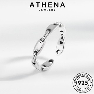 ATHENA JEWELRY ต้นฉบับ ห่วงโซ่วินเทจ เงิน แท้ เครื่องประดับ เครื่องประดับ แฟชั่น เกาหลี แหวน ผู้หญิง 925 Silver R612