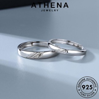 ATHENA JEWELRY คู่รัก 925 ใบไม้ธรรมดา เครื่องประดับ เกาหลี แฟชั่น เงิน แท้ เครื่องประดับ Silver ต้นฉบับ แหวน R617