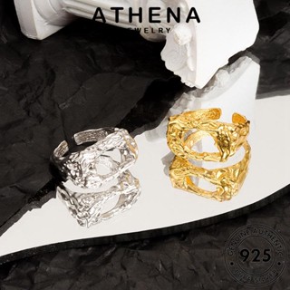 ATHENA JEWELRY ผู้หญิง เดิมไม่สม่ำเสมอ ทอง แท้ เงิน แหวน เครื่องประดับ แฟชั่น เครื่องประดับ Silver เกาหลี ต้นฉบับ 925 R676