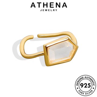 ATHENA JEWELRY เกาหลี มอยส์ซาไนท์ เครื่องประดับ เงิน ไดมอนด์ แหวน อารมณ์ Silver ผู้หญิง ต้นฉบับ โกลด์ แท้ 925 แฟชั่น เครื่องประดับ R679