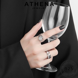 ATHENA JEWELRY Silver ทอง แหวน เครื่องประดับ 925 ผู้หญิง เงิน ต้นฉบับ แท้ เกาหลี แฟชั่น พื้นผิวที่เรียบง่าย เครื่องประดับ R683