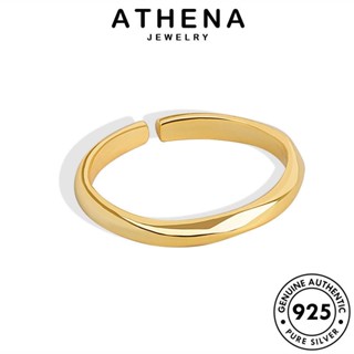 ATHENA JEWELRY แท้ คลื่นแฟชั่น ทอง เครื่องประดับ แฟชั่น ต้นฉบับ Silver เงิน แหวน ผู้หญิง 925 เกาหลี เครื่องประดับ R654