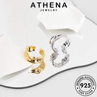 ATHENA JEWELRY เงิน แหวน แฟชั่น Silver คลื่นบุคลิกภาพ เครื่องประดับ 925 แท้ ผู้หญิง เกาหลี ทอง เครื่องประดับ ต้นฉบับ R657