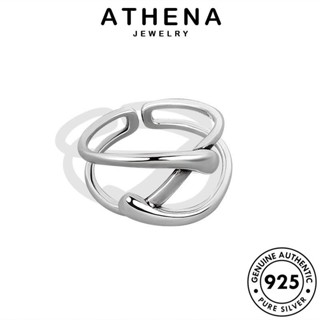 ATHENA JEWELRY เงิน แฟชั่น Silver ต้นฉบับ แท้ เครื่องประดับ แหวน เกาหลี 925 ผู้หญิง ง่ายไม่สม่ำเสมอ เครื่องประดับ R664