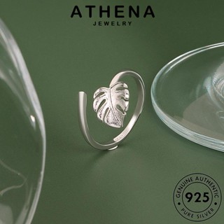 ATHENA JEWELRY เครื่องประดับ Silver ผู้หญิง เครื่องประดับ ทอง ใบไม้ที่สง่างาม แท้ เงิน เกาหลี แหวน แฟชั่น ต้นฉบับ 925 R673