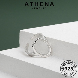 ATHENA JEWELRY ผู้หญิง กลวงง่าย เครื่องประดับ เงิน แท้ แหวน ทอง ต้นฉบับ 925 แฟชั่น เครื่องประดับ เกาหลี Silver R726