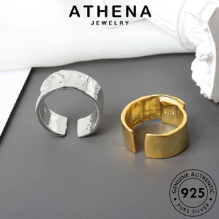 ATHENA JEWELRY Silver เครื่องประดับ เกาหลี ผู้หญิง 925 เงิน ต้นฉบับ พับง่าย แหวน ทอง แท้ แฟชั่น เครื่องประดับ R730