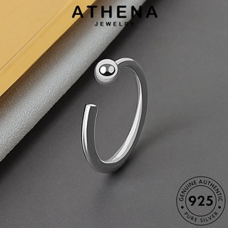 ATHENA JEWELRY เครื่องประดับ เงิน ผู้หญิง ต้นฉบับ Silver แหวน แฟชั่น เกาหลี 925 ทอง ลูกปัดธรรมดา เครื่องประดับ แท้ R731