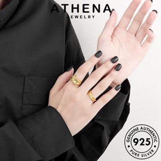 ATHENA JEWELRY แหวน ต้นฉบับ 925 แท้ Silver เงิน ทองมรกต เครื่องประดับ แฟชั่น เกาหลี เครื่องประดับ บุคลิกไม่ปกติ ผู้หญิง R693