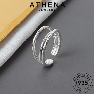 ATHENA JEWELRY Silver แหวน ผู้หญิง เครื่องประดับ แฟชั่น 925 ต้นฉบับ แท้ ทอง เครื่องประดับ เกาหลี เงิน เส้น R698