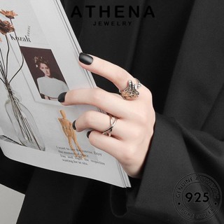 ATHENA JEWELRY แหวน ไม้กางเขนที่สง่างาม เงิน ผู้หญิง Silver เครื่องประดับ ทอง แฟชั่น เกาหลี 925 แท้ ต้นฉบับ เครื่องประดับ R701