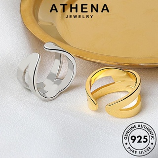 ATHENA JEWELRY ทอง แหวน ผู้หญิง เครื่องประดับ เงิน Silver แท้ เครื่องประดับ ต้นฉบับ 925 เกาหลี เส้นบุคลิกภาพ แฟชั่น R742