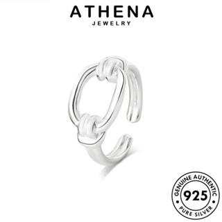 ATHENA JEWELRY เส้นที่เรียบง่าย Silver แฟชั่น เครื่องประดับ 925 แหวน เครื่องประดับ ผู้หญิง แท้ เกาหลี ต้นฉบับ เงิน R749