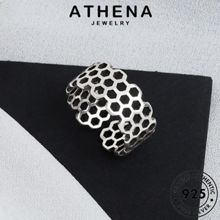 ATHENA JEWELRY แหวน เงิน ผู้หญิง กลวงย้อนยุค แท้ เครื่องประดับ เครื่องประดับ Silver ต้นฉบับ แฟชั่น 925 เกาหลี R750