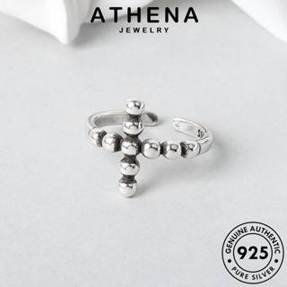 ATHENA JEWELRY Silver เงิน แฟชั่น ผู้หญิง เครื่องประดับ เกาหลี ต้นฉบับ ข้ามวินเทจ 925 แท้ แหวน เครื่องประดับ R752