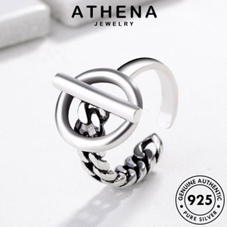 ATHENA JEWELRY เงิน เครื่องประดับ 925 วินเทจ แหวน แท้ เกาหลี ผู้หญิง Silver แฟชั่น ต้นฉบับ เครื่องประดับ R755