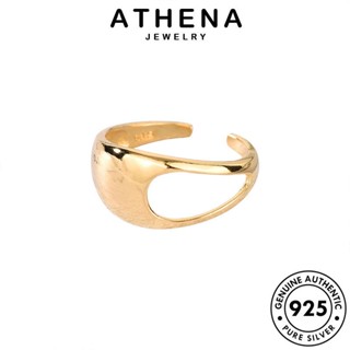 ATHENA JEWELRY เงิน แฟชั่น ผู้หญิง ทอง เครื่องประดับ ต้นฉบับ เครื่องประดับ เกาหลี Silver แฟชั่นกลวง 925 แหวน แท้ R757