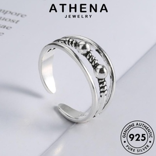 ATHENA JEWELRY เครื่องประดับ เงิน เกาหลี แท้ แฟชั่น บิดย้อนยุค เครื่องประดับ Silver แหวน ต้นฉบับ 925 ผู้หญิง R796