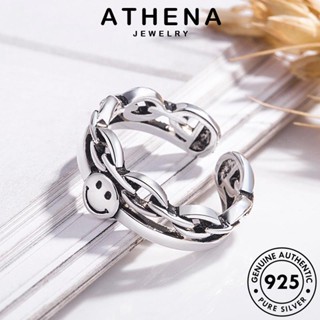 ATHENA JEWELRY เครื่องประดับ แหวน เงิน ยิ้มแฟชั่น 925 แท้ เกาหลี ผู้หญิง Silver แฟชั่น ต้นฉบับ เครื่องประดับ R799