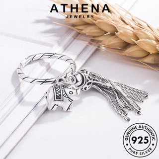 ATHENA JEWELRY แท้ เกาหลี ผู้หญิง แหวน ช้างย้อนยุค เครื่องประดับ Silver ต้นฉบับ 925 เครื่องประดับ เงิน แฟชั่น R801