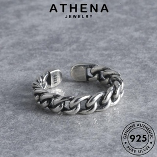 ATHENA JEWELRY เครื่องประดับ แฟชั่น ห่วงโซ่บุคลิกภาพ เครื่องประดับ ต้นฉบับ แท้ เกาหลี แหวน เงิน ผู้หญิง 925 Silver R793