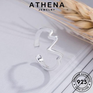 ATHENA JEWELRY เงิน 925 การเต้นของหัวใจบุคลิกภาพ แหวน เครื่องประดับ แท้ Silver ต้นฉบับ ผู้หญิง แฟชั่น เกาหลี เครื่องประดับ R827