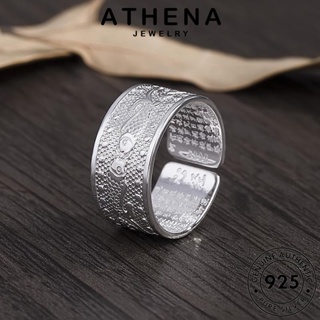 ATHENA JEWELRY ต้นฉบับ เงิน ผู้ชาย ทอง 925 เครื่องประดับ เครื่องประดับ พระสูตรหัวใจวินเทจ เกาหลี Silver แท้ แหวน แฟชั่น R828