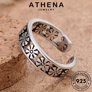 ATHENA JEWELRY เครื่องประดับ เงิน ผู้หญิง Silver พลัมย้อนยุค ต้นฉบับ เครื่องประดับ 925 แหวน แฟชั่น เกาหลี แท้ R841