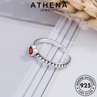 ATHENA JEWELRY แท้ มอยส์ซาไนท์ไดมอนด์ แฟชั่น เกาหลี ต้นฉบับ เงิน เครื่องประดับ 925 แหวน ผู้หญิง เครื่องประดับ Silver R874