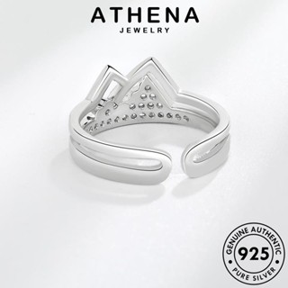 ATHENA JEWELRY ต้นฉบับ เครื่องประดับ มอยส์ซาไนท์ไดมอนด์ เกาหลี เงิน ผู้หญิง เครื่องประดับ ภูเขาสุดคลาสสิค แท้ แหวน Silver แฟชั่น 925 R886