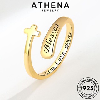 ATHENA JEWELRY แฟชั่น เงิน แท้ แหวน 925 เกาหลี ข้าม ผู้หญิง Silver เครื่องประดับ ต้นฉบับ ทอง เครื่องประดับ R893