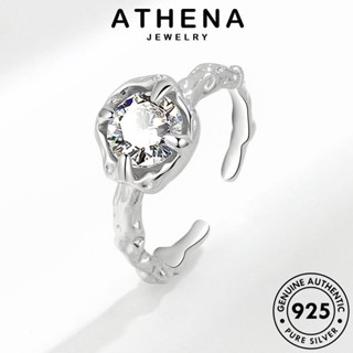 ATHENA JEWELRY เครื่องประดับ มอยส์ซาไนท์ไดมอนด์ แท้ ต้นฉบับ เครื่องประดับ ดาวที่เรียบง่าย เกาหลี แฟชั่น เงิน 925 ผู้หญิง Silver แหวน R900