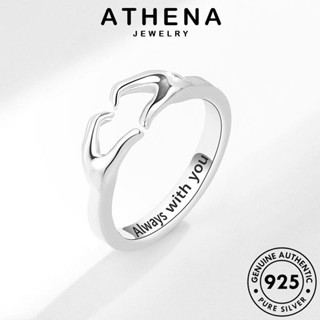 ATHENA JEWELRY ทอง เงิน ต้นฉบับ เครื่องประดับ แหวน ผู้หญิง แฟชั่น 925 เครื่องประดับ Silver รักบุคลิกภาพ เกาหลี แท้ R901