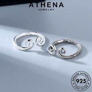 ATHENA JEWELRY เกาหลี แท้ เงิน 925 เครื่องประดับ แฟชั่น เครื่องประดับ แหวน คำสาป ต้นฉบับ ผู้หญิง Silver R861