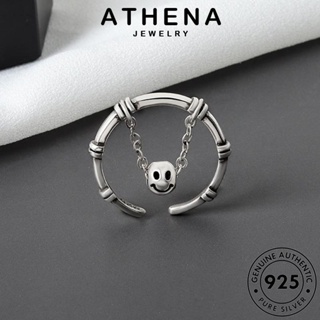 ATHENA JEWELRY Silver เงิน แท้ แฟชั่น เกาหลี ยิ้มแฟชั่น ต้นฉบับ แหวน 925 เครื่องประดับ เครื่องประดับ ผู้หญิง R866