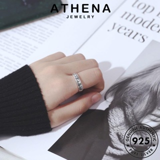 ATHENA JEWELRY ต้นฉบับ เครื่องประดับ เครื่องประดับ ผู้ชาย เงิน แหวน 925 แท้ ล้อวัชระ เกาหลี Silver แฟชั่น R868