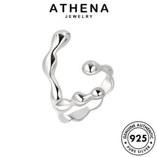 ATHENA JEWELRY ต้นฉบับ Silver ผู้หญิง ข้ามการออกแบบ เครื่องประดับ แหวน แท้ แฟชั่น เครื่องประดับ 925 เงิน เกาหลี R913