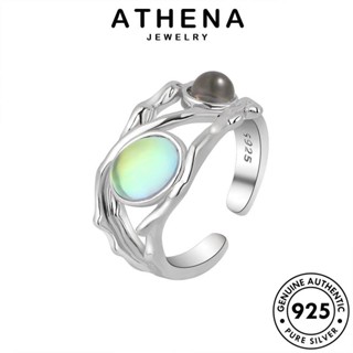 ATHENA JEWELRY มูนสโตน แหวน 925 ทันสมัย ต้นฉบับ Silver เกาหลี เครื่องประดับ แท้ แฟชั่น เงิน ผู้หญิง เครื่องประดับ R923