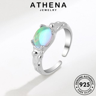 ATHENA JEWELRY แหวน เงิน 925 แฟชั่น บุคลิกภาพ เครื่องประดับ ผู้หญิง ต้นฉบับ Silver แท้ มูนสโตน เกาหลี เครื่องประดับ R925