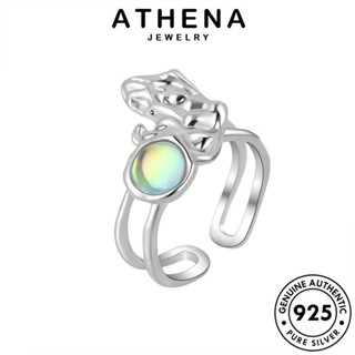 ATHENA JEWELRY ต้นฉบับ เงิน มูนสโตน Silver เครื่องประดับ เครื่องประดับ เกาหลี แหวน ผู้หญิง 925 เรขาคณิตบุคลิกภาพ แท้ แฟชั่น R926