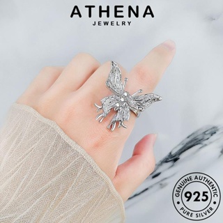 ATHENA JEWELRY ผีเสื้อแฟชั่น แหวน แท้ ผู้หญิง เกาหลี เครื่องประดับ 925 ต้นฉบับ เงิน แฟชั่น Silver เครื่องประดับ R935