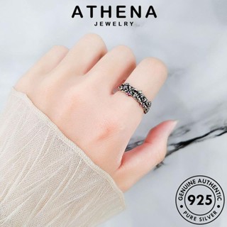 ATHENA JEWELRY ดอกกุหลาบที่เรียบง่าย ทับทิม เงิน เกาหลี เครื่องประดับ แฟชั่น ผู้หญิง ต้นฉบับ แหวน เครื่องประดับ 925 แท้ Silver R939