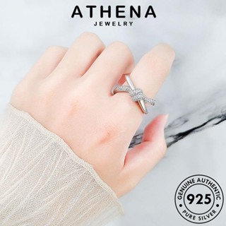 ATHENA JEWELRY แหวน แท้ เครื่องประดับ ผู้หญิง เครื่องประดับ 925 ทอง เงิน ข้ามแฟชั่น ต้นฉบับ แฟชั่น เกาหลี Silver R941