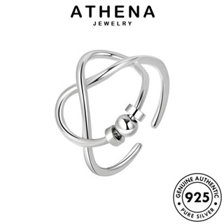 ATHENA JEWELRY ต้นฉบับ Silver 925 แหวน เกาหลี เรียบง่าย แท้ แฟชั่น เงิน เครื่องประดับ เครื่องประดับ ผู้หญิง R903