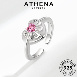 ATHENA JEWELRY เครื่องประดับ เครื่องประดับ คริสตัลเพชรสีชมพู แท้ Silver หวานใจ เงิน ต้นฉบับ ผู้หญิง แหวน แฟชั่น เกาหลี 925 R904