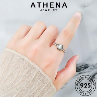 ATHENA JEWELRY ต้นฉบับ มูนสโตน แหวน เครื่องประดับ บุคลิกภาพ Silver เกาหลี 925 แท้ เงิน แฟชั่น ผู้หญิง เครื่องประดับ R906