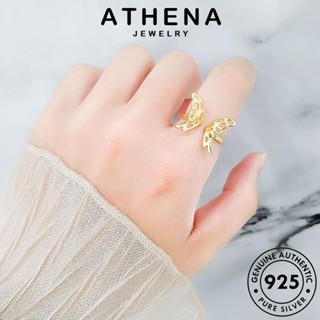 ATHENA JEWELRY เกาหลี เครื่องประดับ Silver ผีเสื้อกลวง เครื่องประดับ ต้นฉบับ แฟชั่น 925 แหวน ผู้หญิง แท้ เงิน ทอง R907