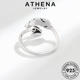 ATHENA JEWELRY ผู้หญิง Silver เกาหลี เครื่องประดับ แหวน ต้นฉบับ แฟชั่น 925 เงิน ขนนกย้อนยุค เครื่องประดับ แท้ R911